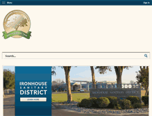 Tablet Screenshot of ironhousesanitarydistrict.com